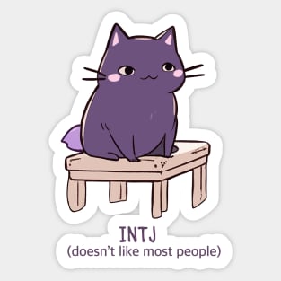 INTJ cat Sticker